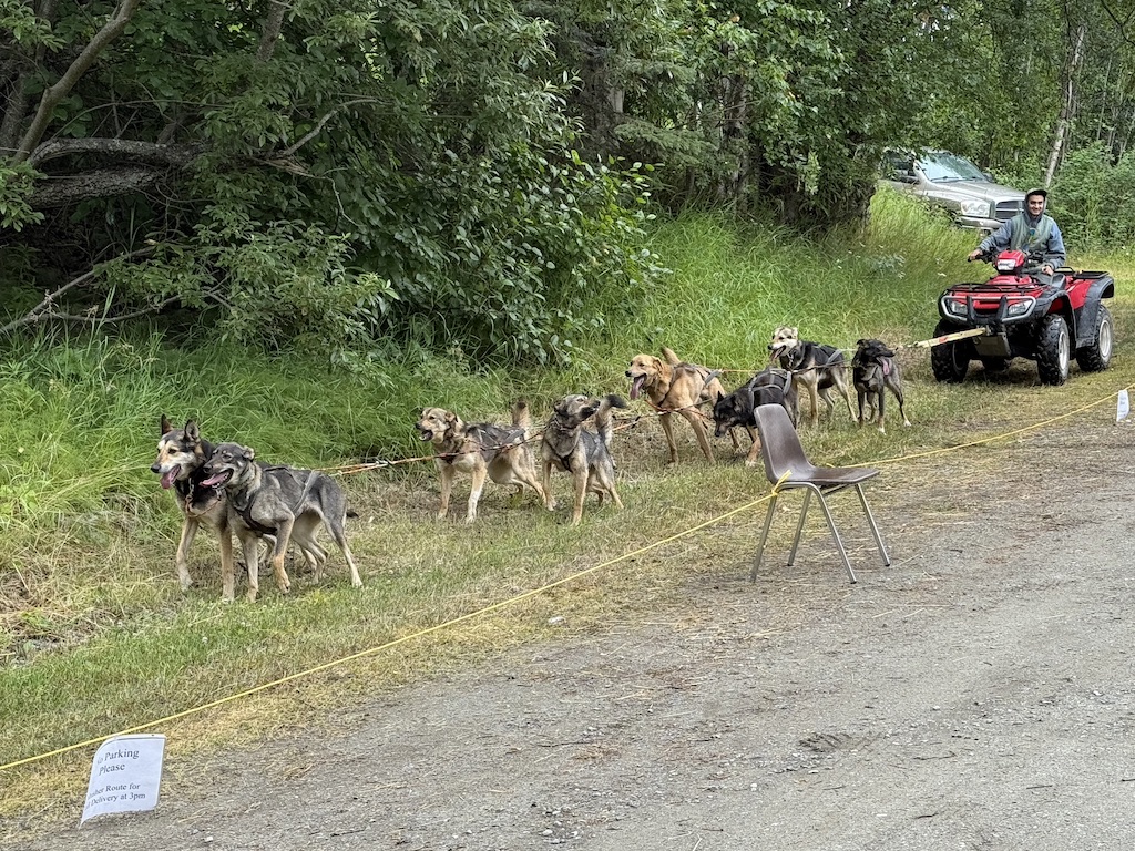 Robert Redington delivering the mail.